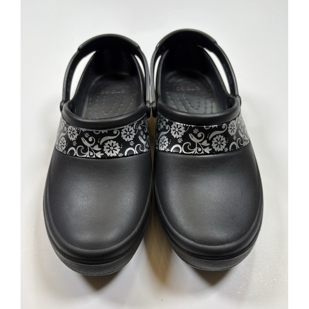 Crocs Shoes Womens‎ 7 Mercy Slingback Work Clogs Black EVA Comfort Nurse Chef